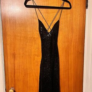 B Darlin Juniors' Sequined Evening Gown